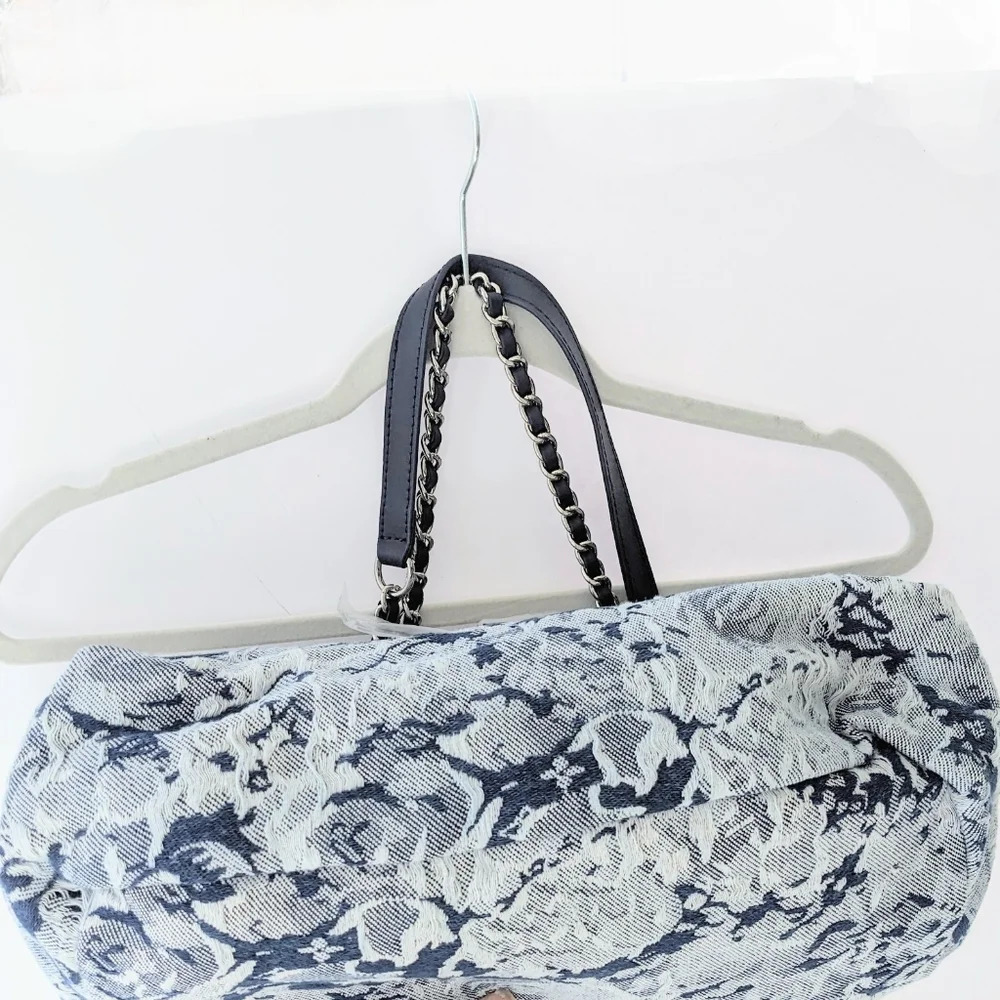 New Denim Canvas Chain Shoulder Flap Large Capacity Bag* - Picture 11 of 16